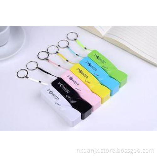 High Capacity Mini Power Bank With Keychain , Mobile Power